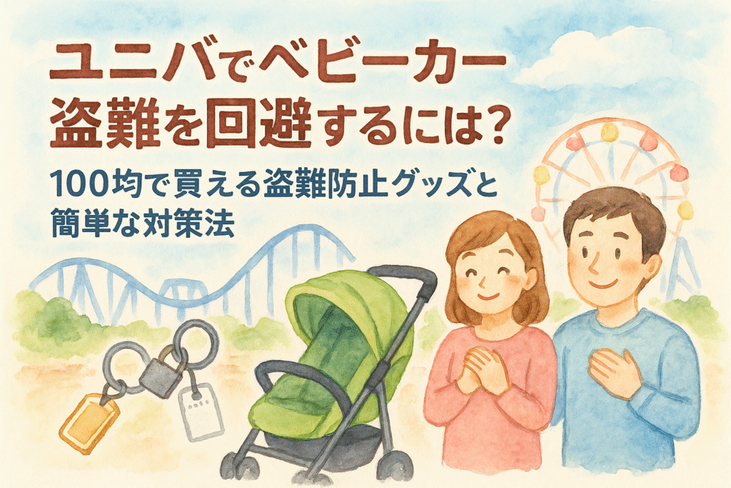 ユニバでベビーカー盗難を回避するには？100均で買える盗難防止グッズと簡単な対策法