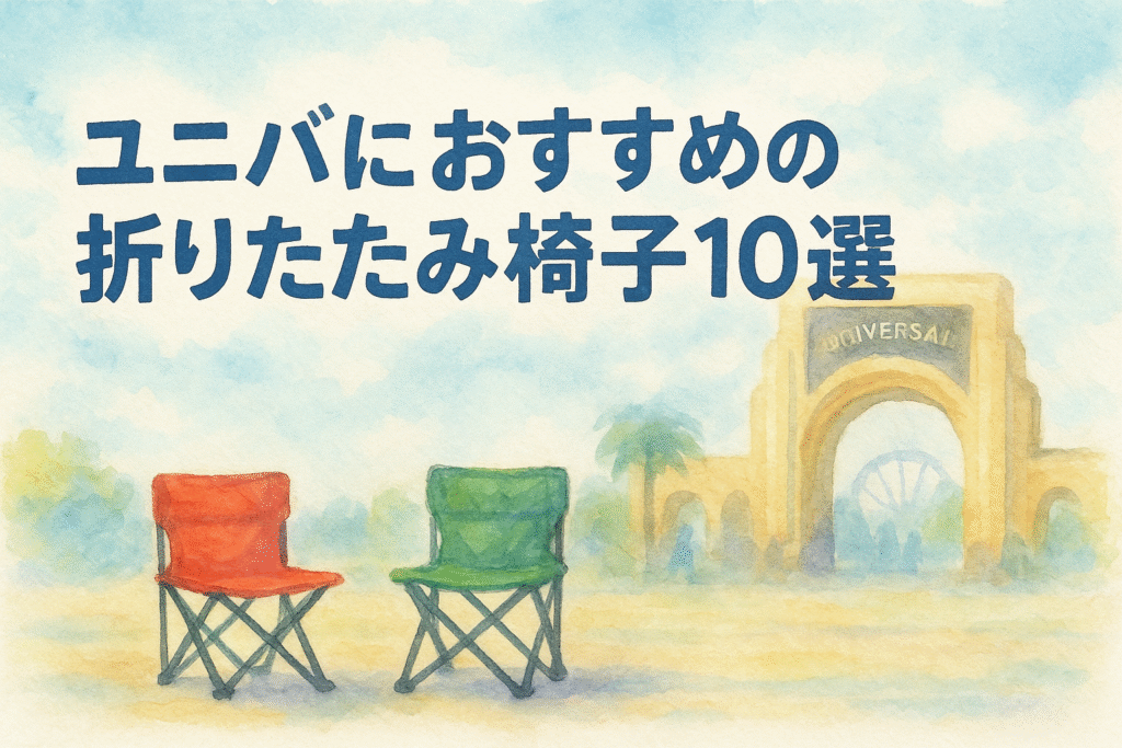 ユニバにおすすめの折りたたみ椅子10選！開園待ちやパレード地蔵も快適