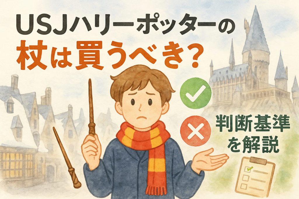 USJハリーポッターの杖は買うべき?要らない?判断基準を解説