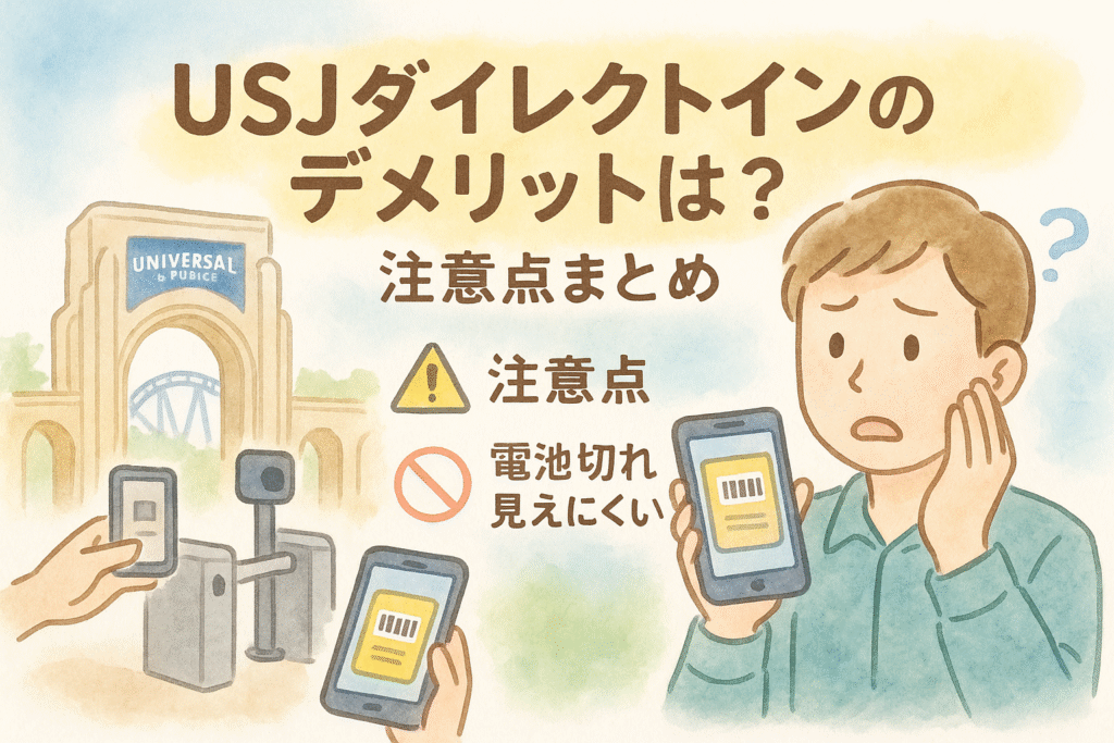 USJダイレクトインのデメリットは?注意点まとめ