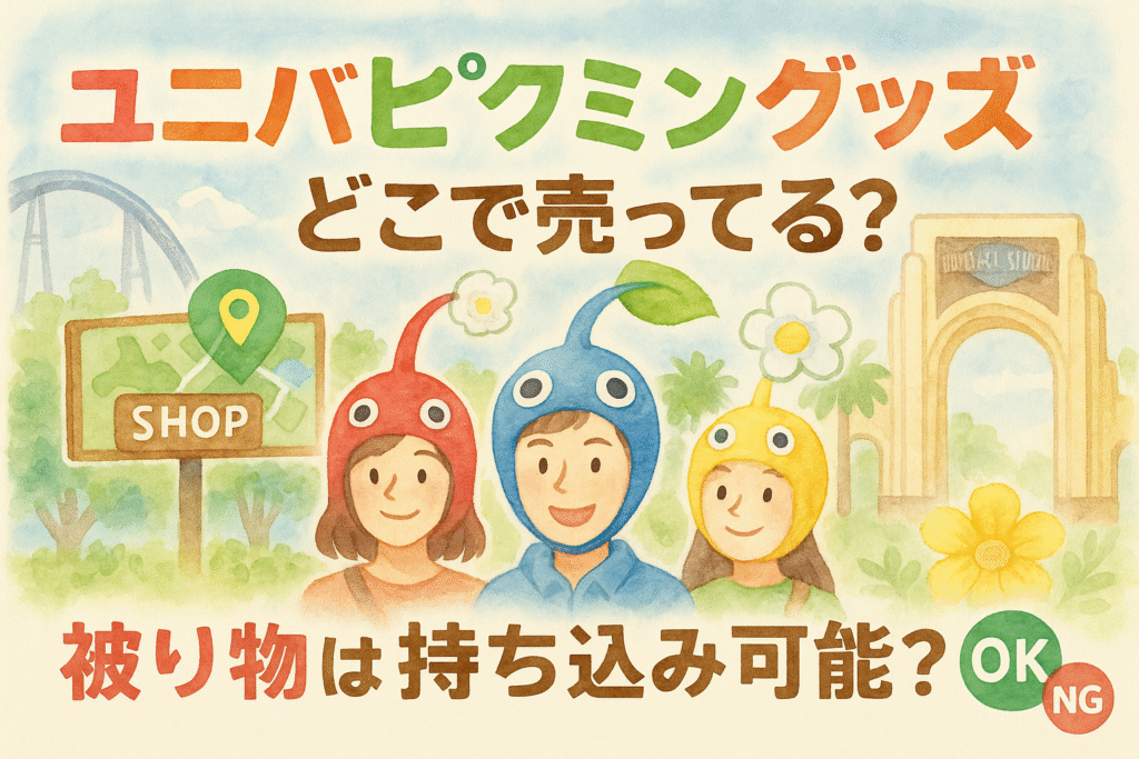 ユニバでピクミングッズ売ってる場所