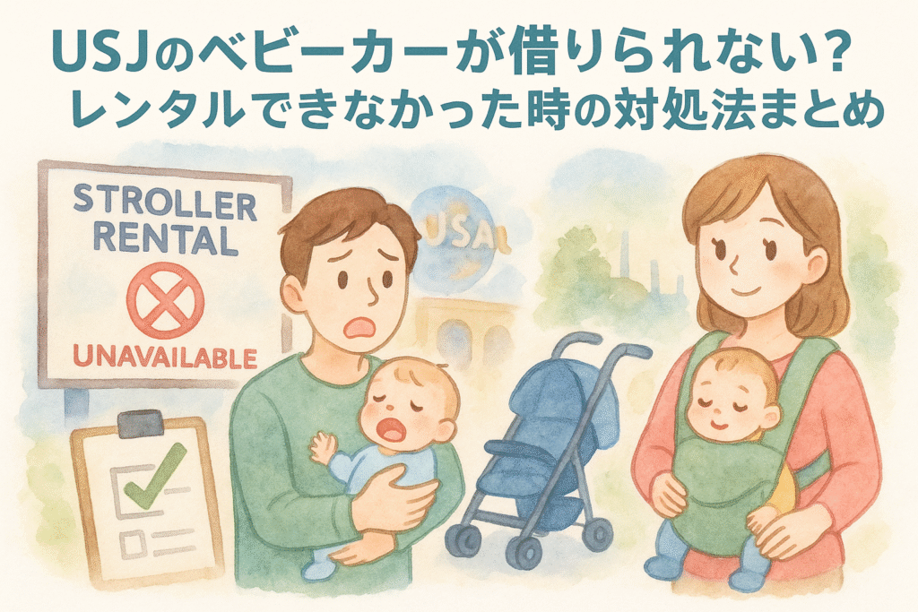 USJのベビーカーが借りられない？レンタルできなかった時の対処法まとめ