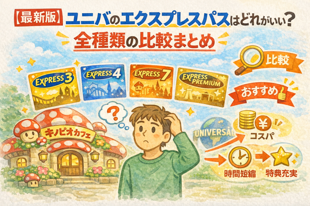 【最新版】ユニバのエクスプレスパスはどれがいい？全種類の比較まとめ