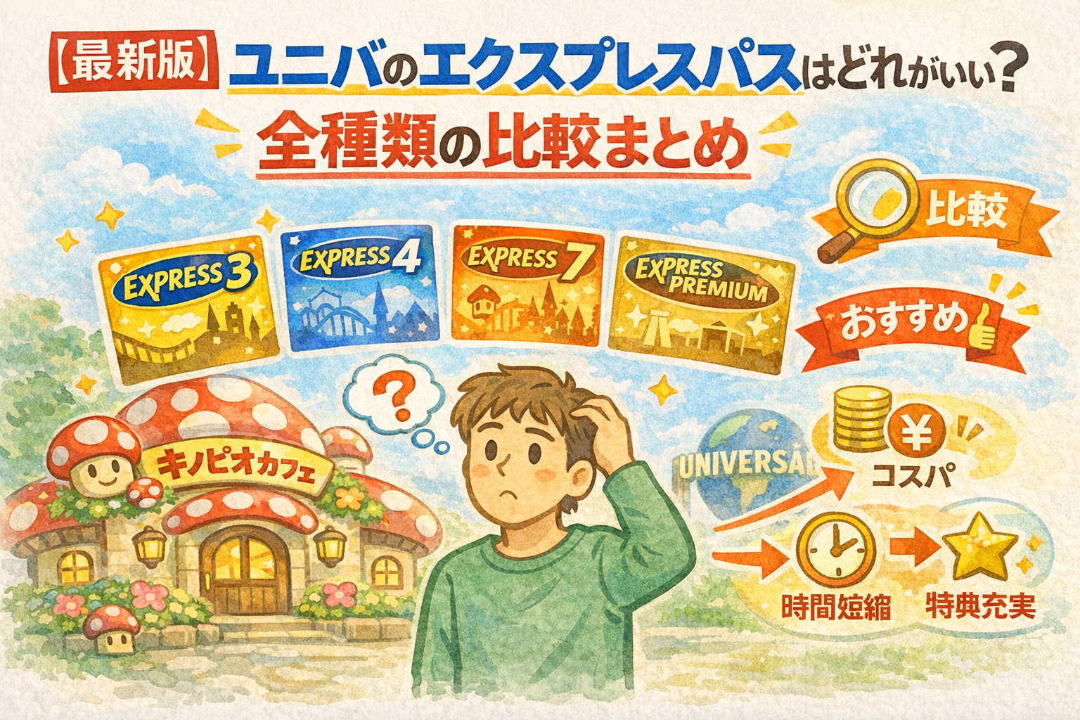 【最新版】ユニバのエクスプレスパスはどれがいい？全種類の比較まとめ