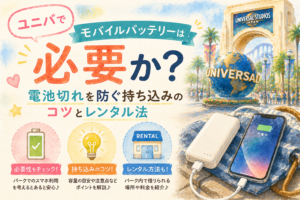 ユニバでモバイルバッテリーは必要か？電池切れを防ぐ持ち込みのコツとレンタル法