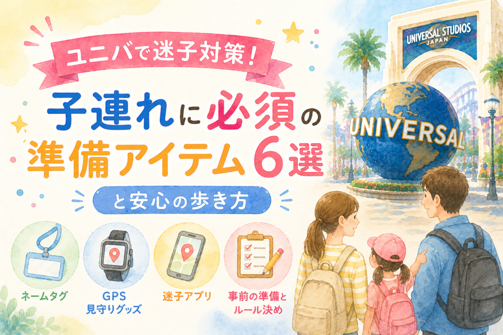 ユニバで迷子対策！子連れに必須の準備アイテム6選と安心の歩き方